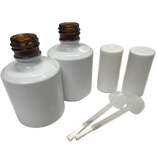 美甲光療烤漆指甲茶色玻璃瓶 15ML