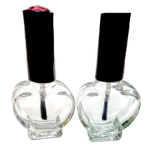 指甲油玻璃瓶, 10ml 愛心形瓶