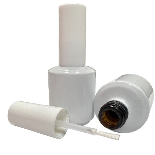 美甲光療烤漆指甲茶色玻璃瓶 15ML