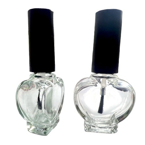 指甲油玻璃瓶, 10ml 愛心形瓶