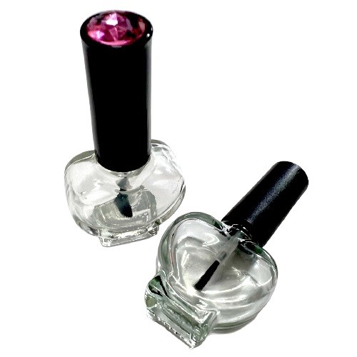 指甲油玻璃瓶, 10ml 愛心形瓶
