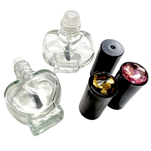 指甲油玻璃瓶, 10ml 愛心形瓶