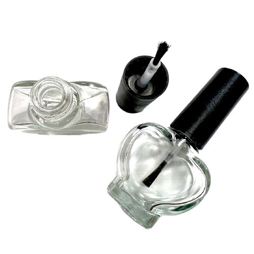 指甲油玻璃瓶, 10ml 愛心形瓶