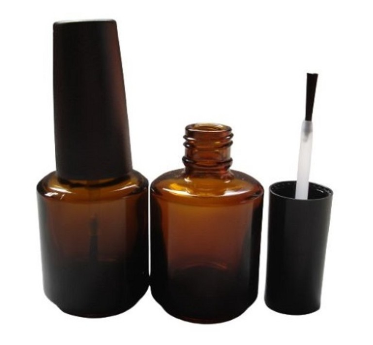 指甲油玻璃瓶 15ml 茶色瓶