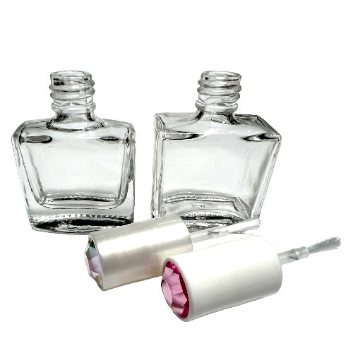 指甲油玻璃瓶 10ml, 15ml 扁方形瓶