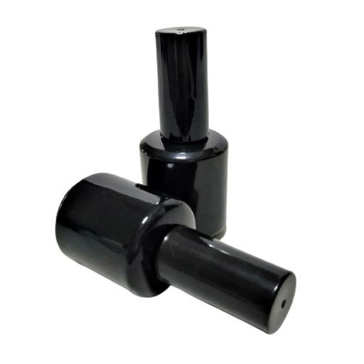 美甲光療指甲油烤漆黑瓶, 15ml玻璃瓶