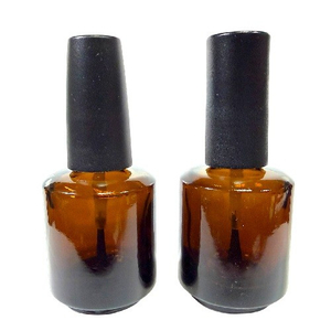 指甲油玻璃瓶 15ml 茶色瓶