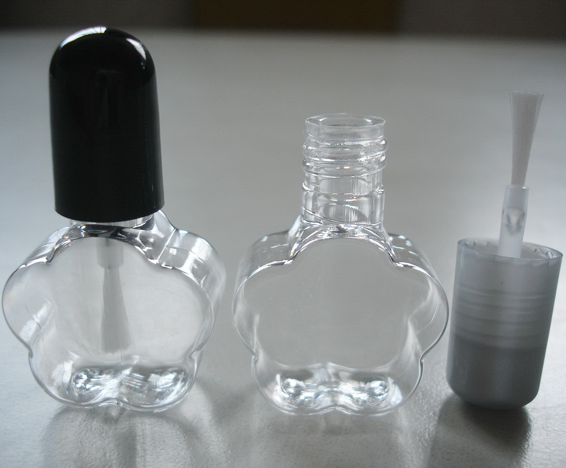 水性指甲油塑膠瓶, 7ml 梅花型塑膠瓶